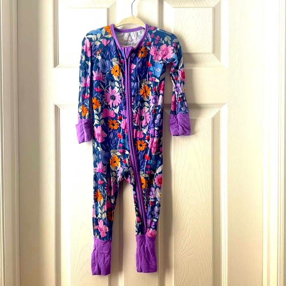 Little Sleepies Dusk Blooms Zippy